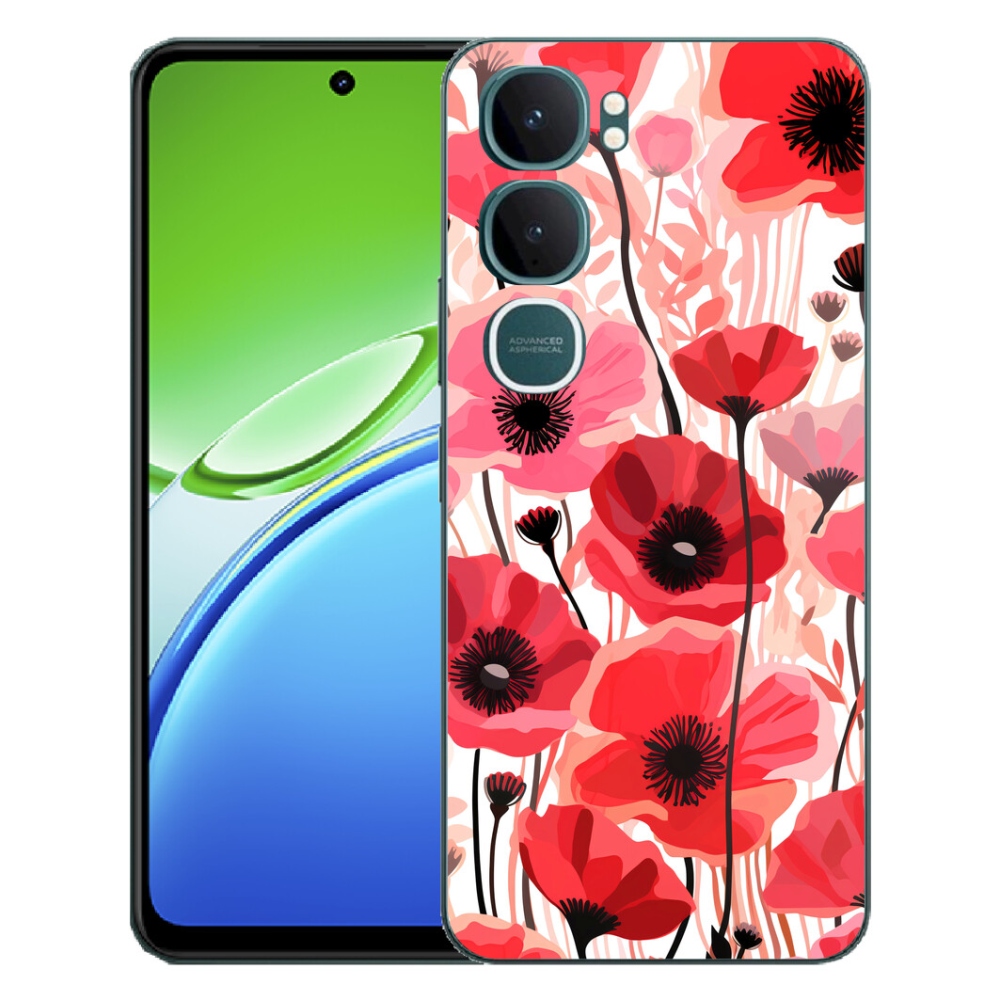 Gélový kryt mmCase na Vivo Y21d - vlčí mak 1