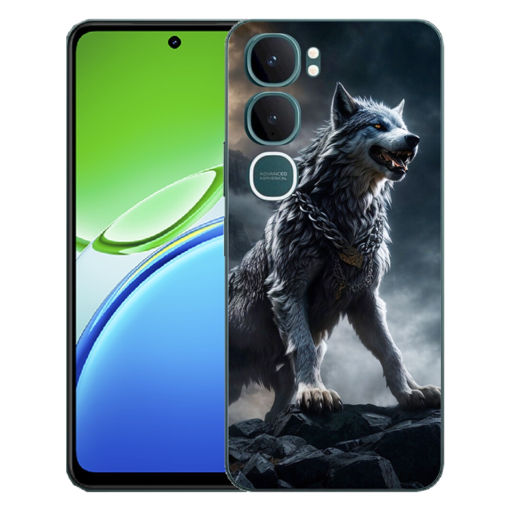 Gélový kryt mmCase na Vivo Y21d - vlk 1
