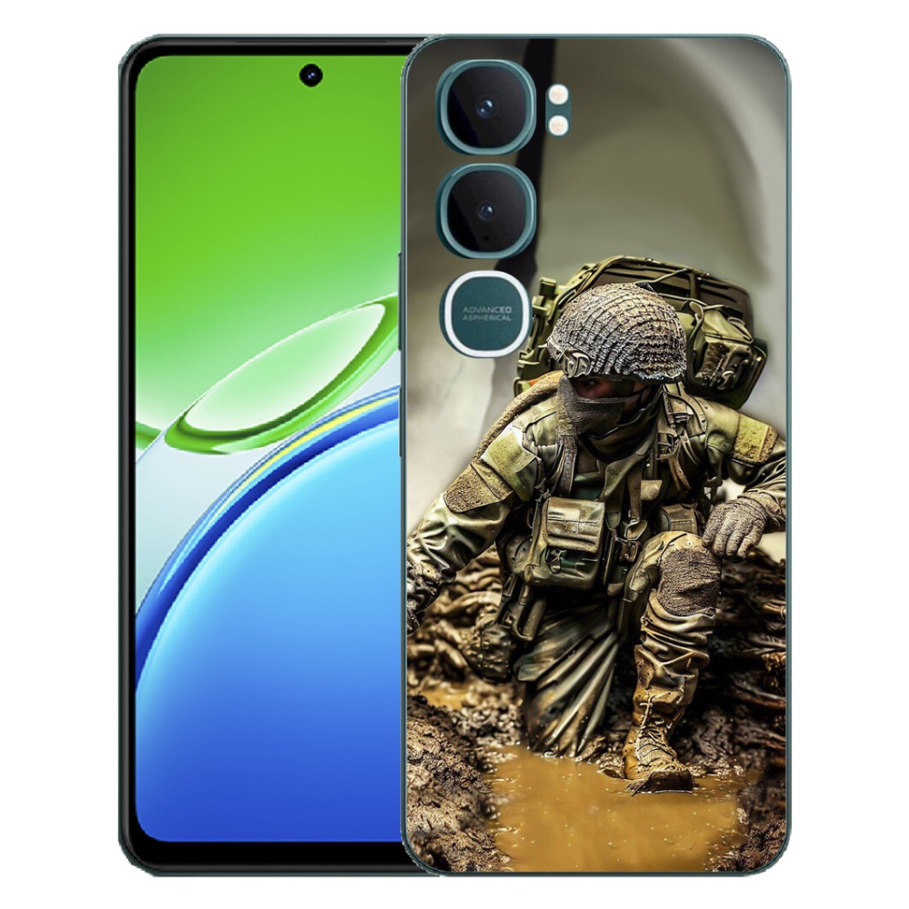 Gélový kryt mmCase na Vivo Y21d - vojak