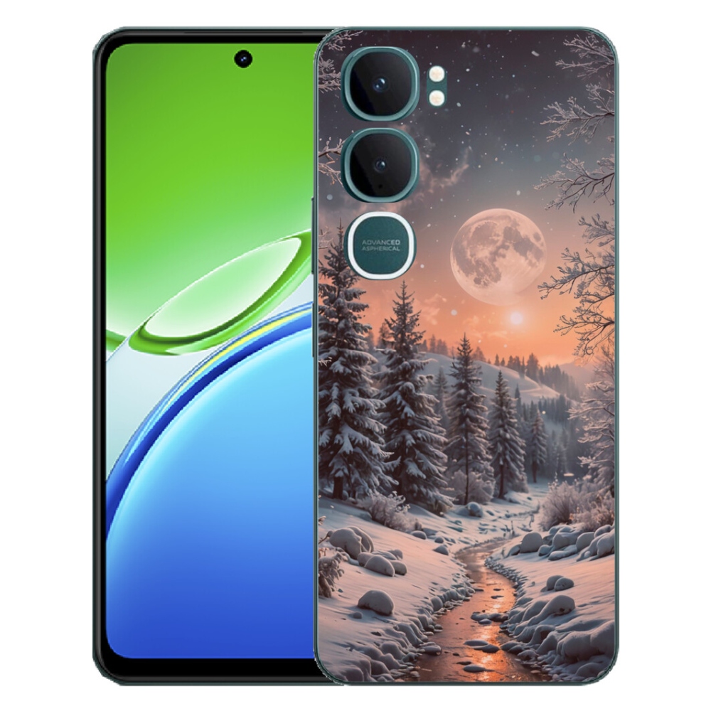 Gélový kryt mmCase na Vivo Y21d - zimná krajina 2