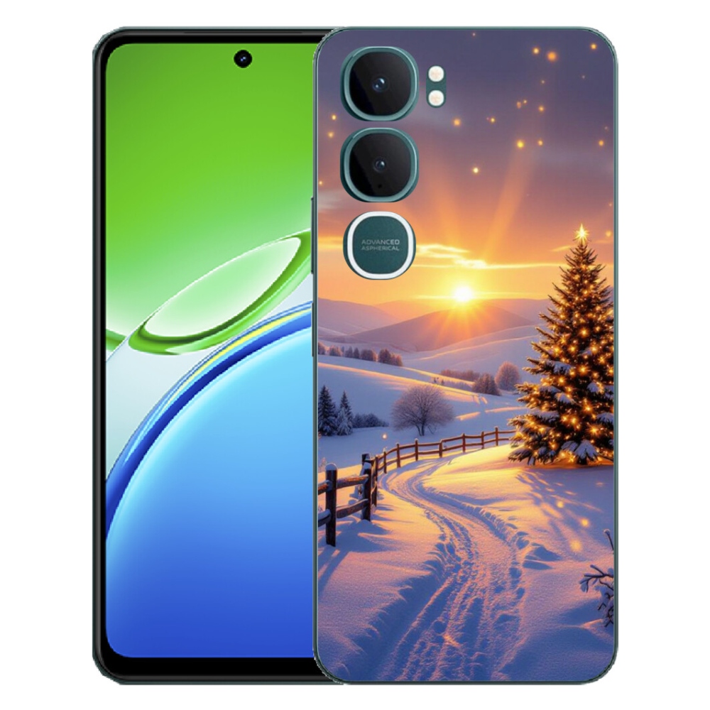 Gélový kryt mmCase na Vivo Y21d - zimná krajina
