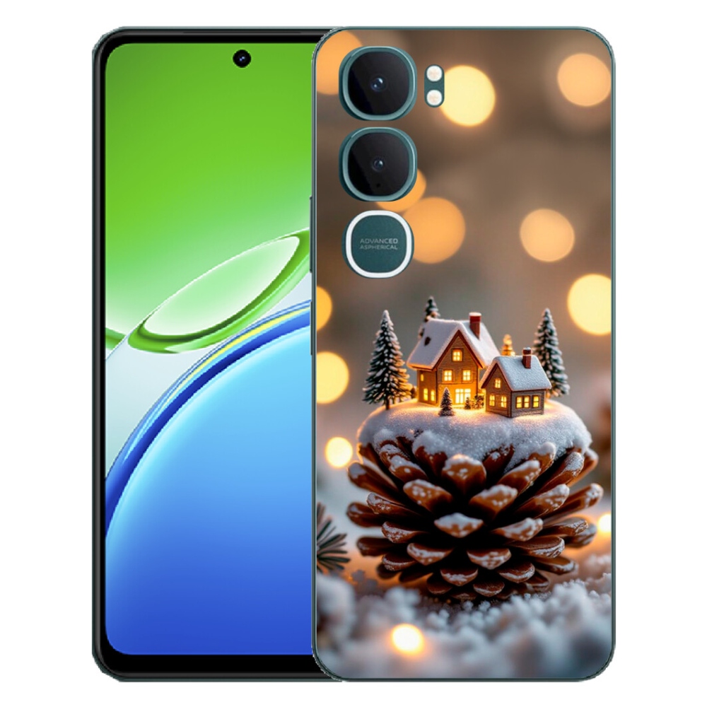Gélový kryt mmCase na Vivo Y21d - zimná dedinka