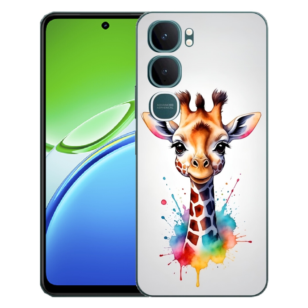 Gélový kryt mmCase na Vivo Y21d - žirafa 1
