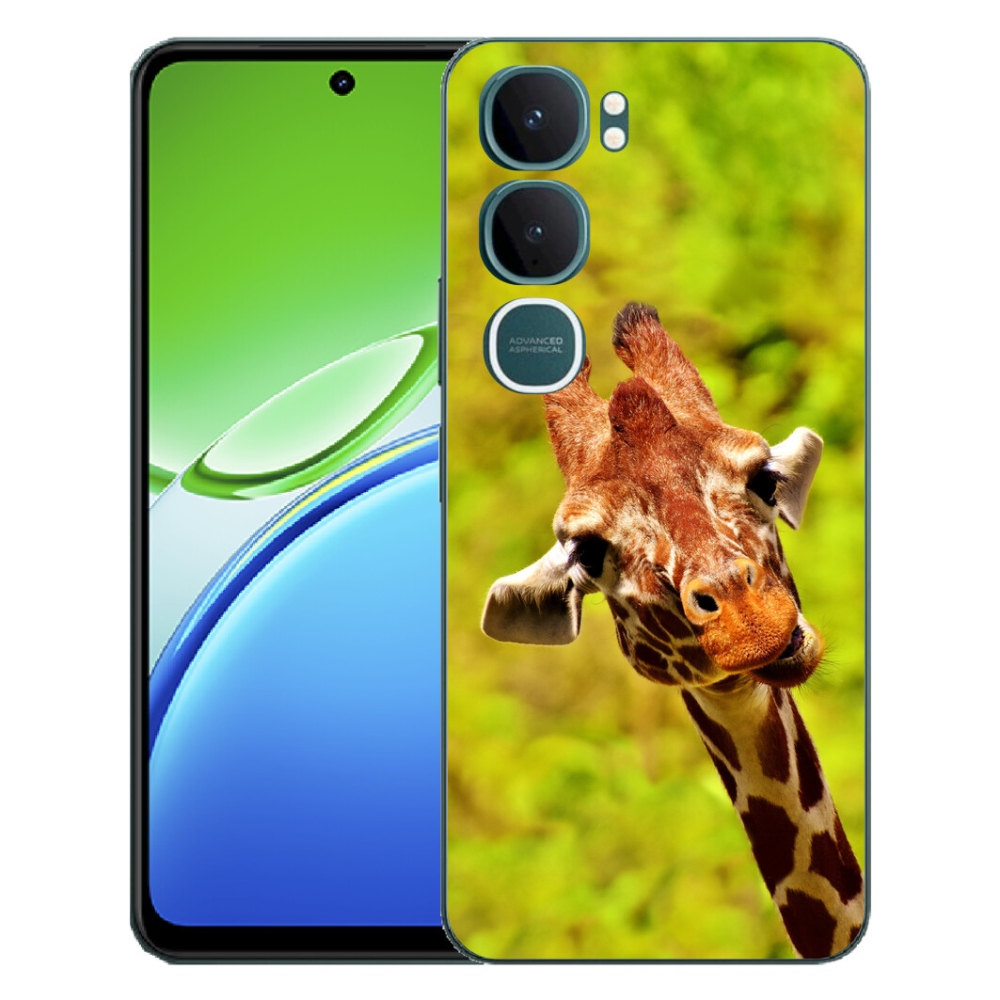 Gélový kryt mmCase na Vivo Y21d - žirafa