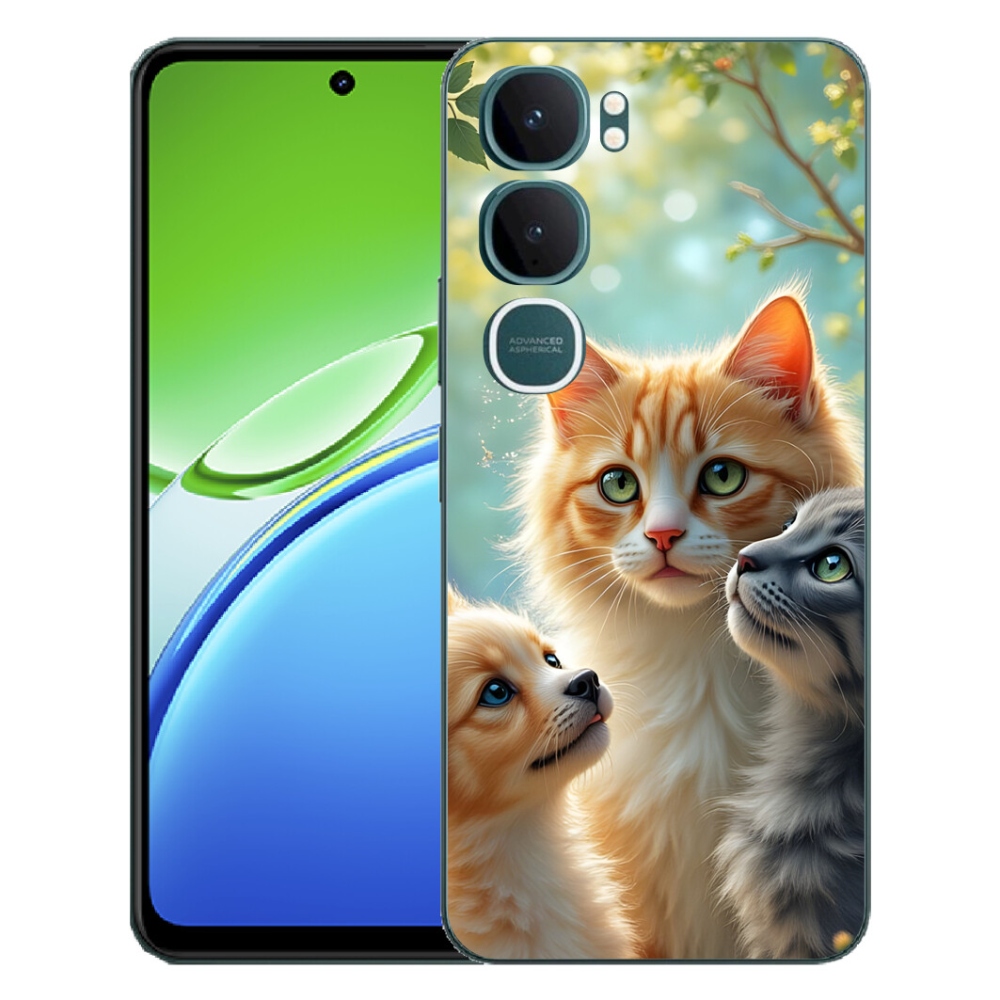 Gélový kryt mmCase na Vivo Y21d - zvieracie priateľstvo 2