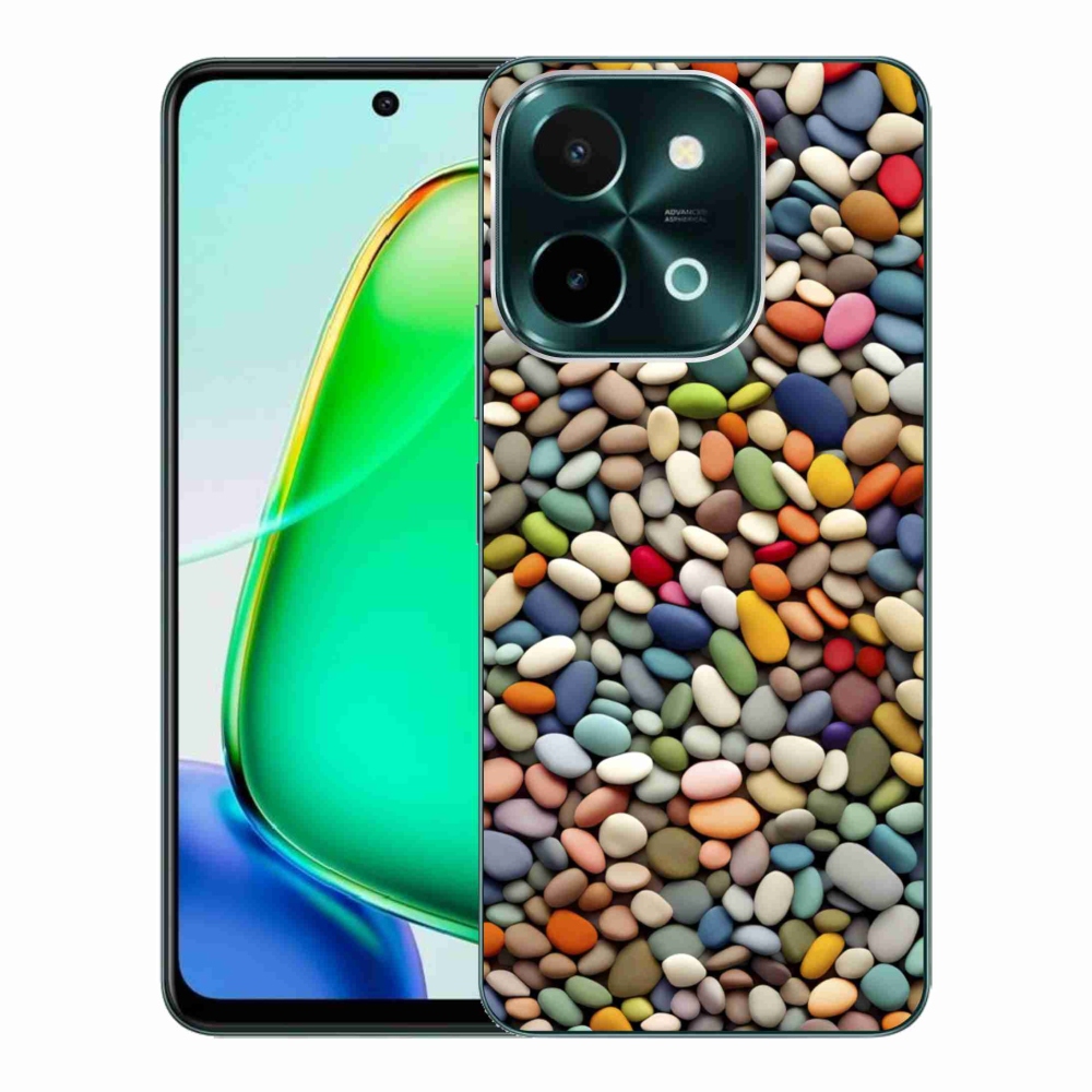 Gélový kryt mmCase na Vivo Y28 - farebné kamienky 2