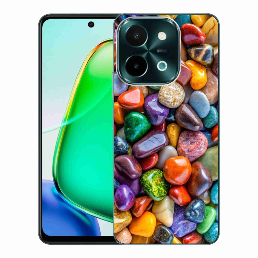 Gélový kryt mmCase na Vivo Y28 - farebné kamienky