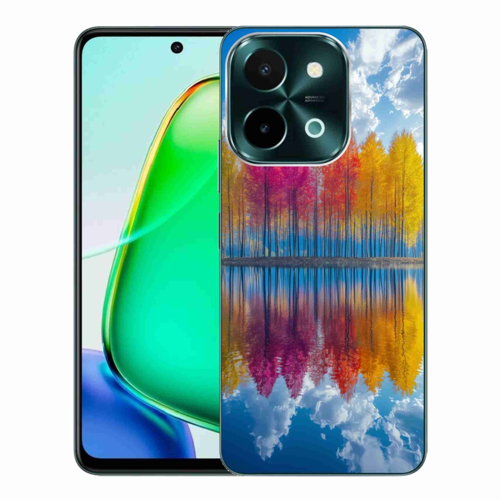 Gélový kryt mmCase na Vivo Y28 - farebné stromy