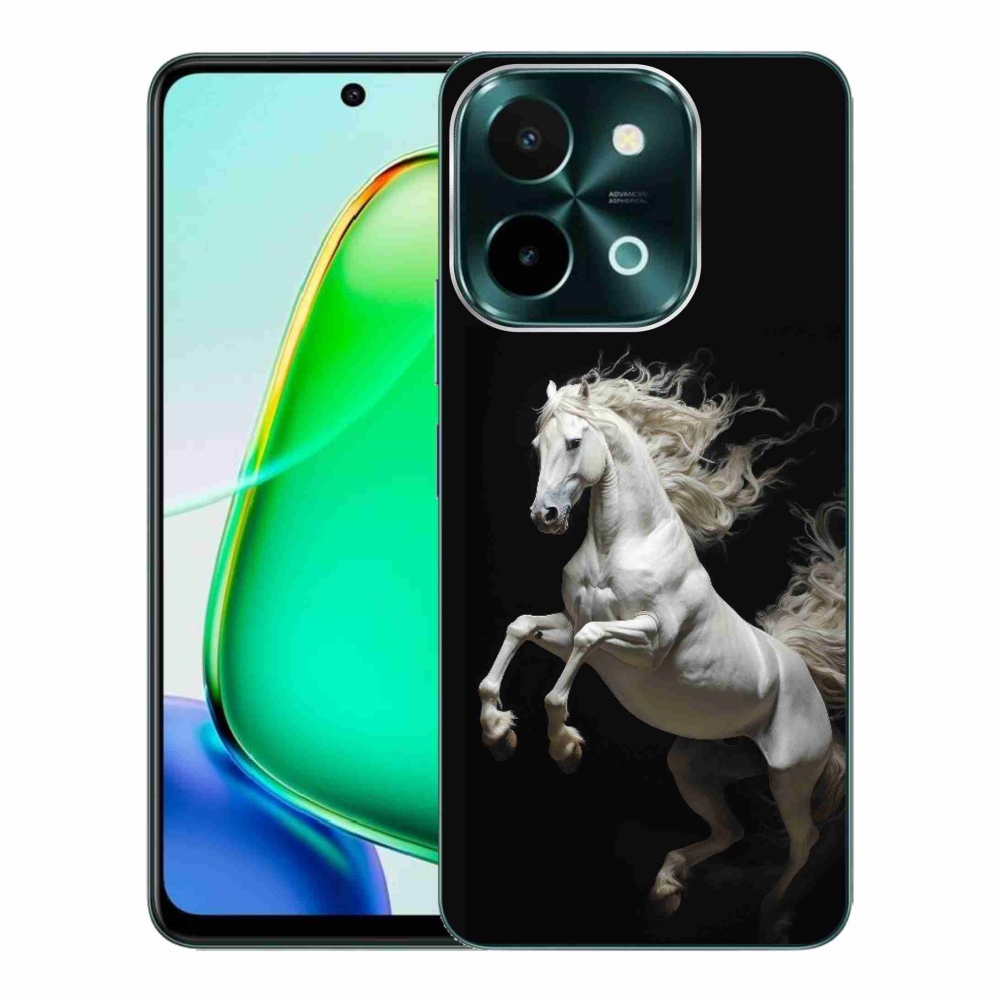 Gélový kryt mmCase na Vivo Y28 - biely kôň 4
