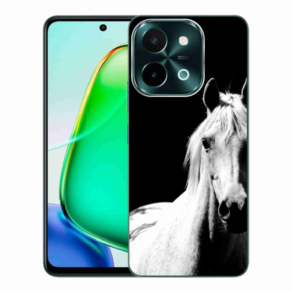 Gélový kryt mmCase na Vivo Y28 - biely kôň 5