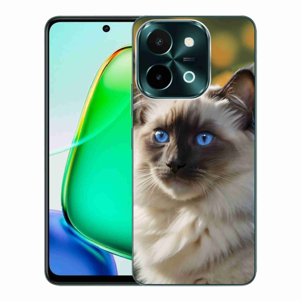 Gélový kryt mmCase na Vivo Y28 - biely ragdoll
