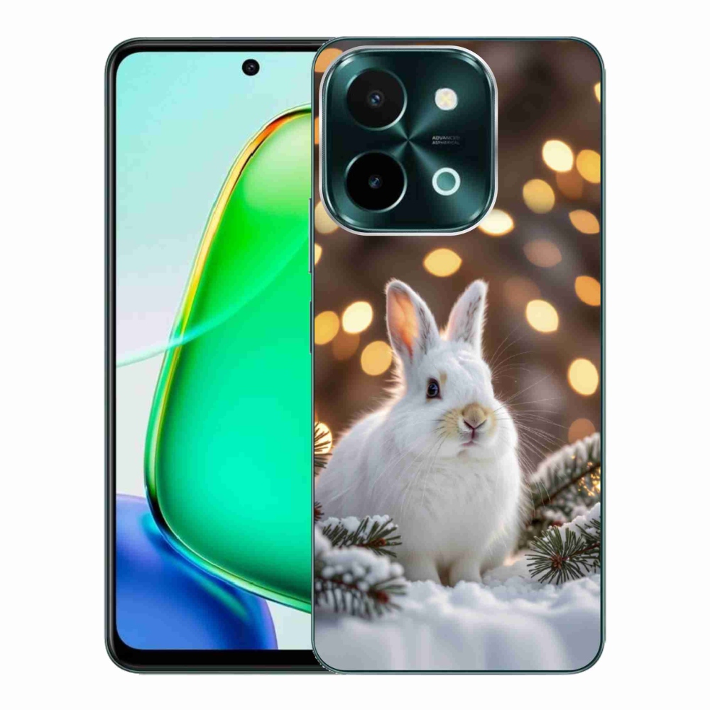 Gélový kryt mmCase na Vivo Y28 - biely zajac