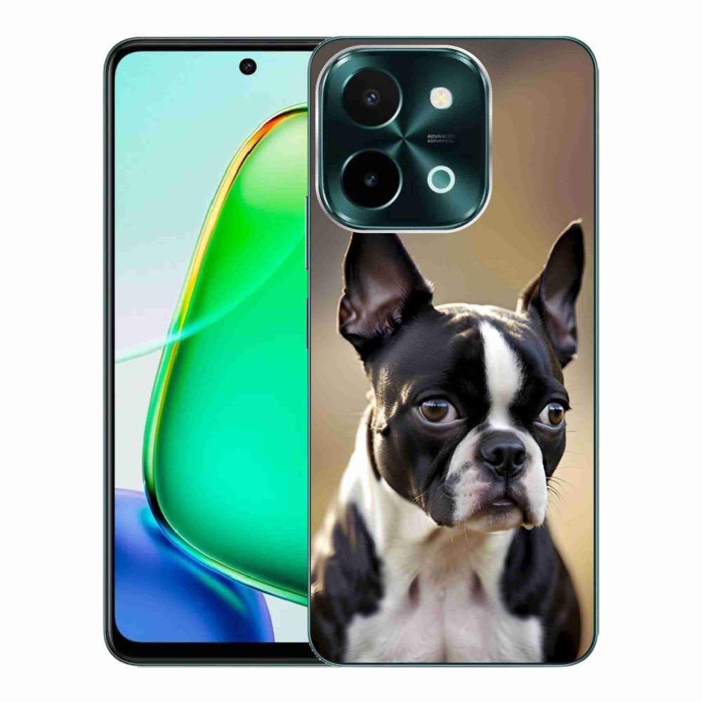 Gélový kryt mmCase na Vivo Y28 - bostonský teriér