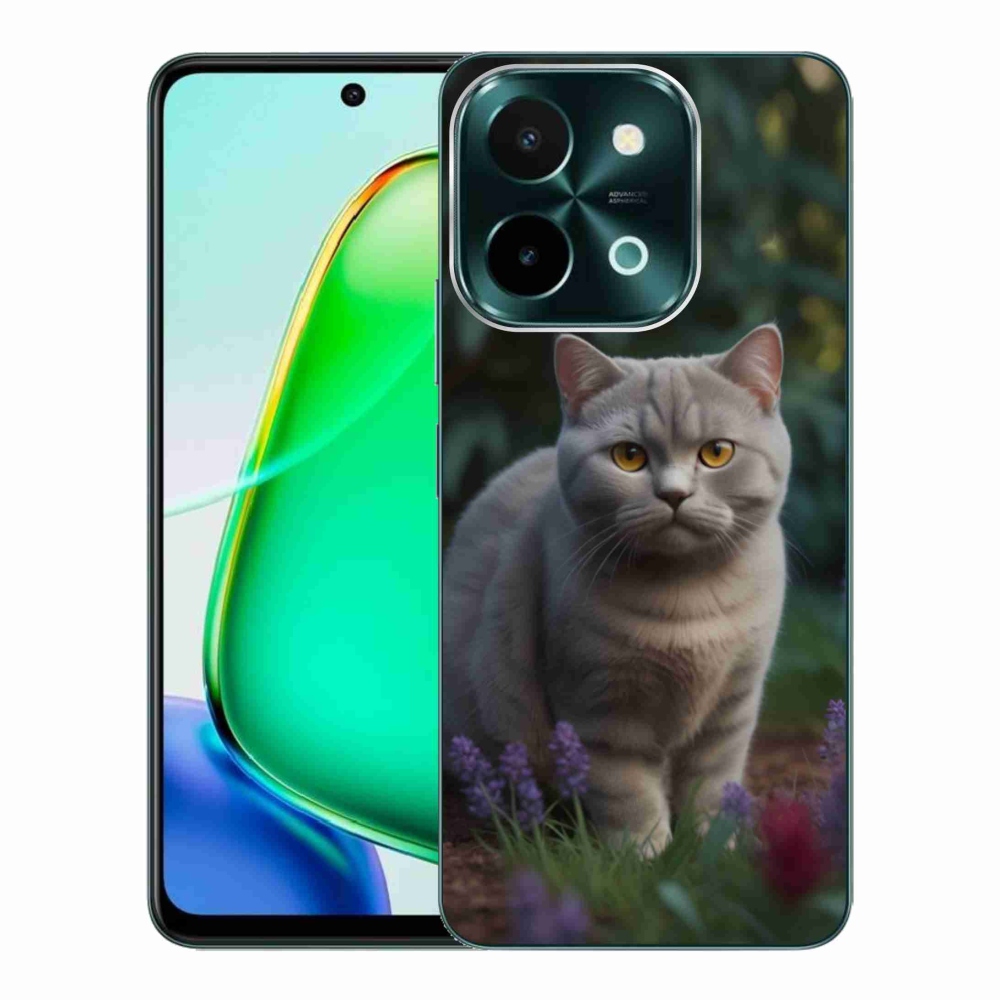 Gélový kryt mmCase na Vivo Y28 - britská mačka