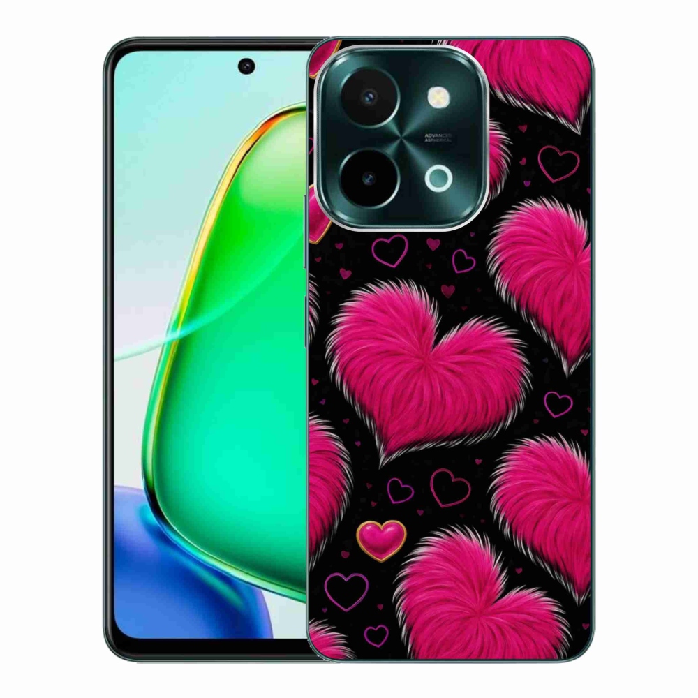 Gélový kryt mmCase na Vivo Y28 - hebké srdce