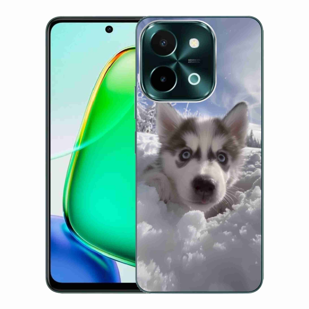 Gélový kryt mmCase na Vivo Y28 - husky v snehu