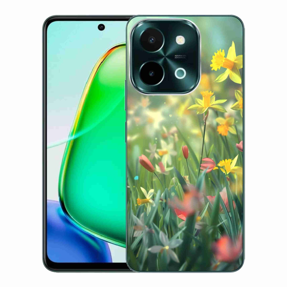 Gélový kryt mmCase na Vivo Y28 - jarné kvety