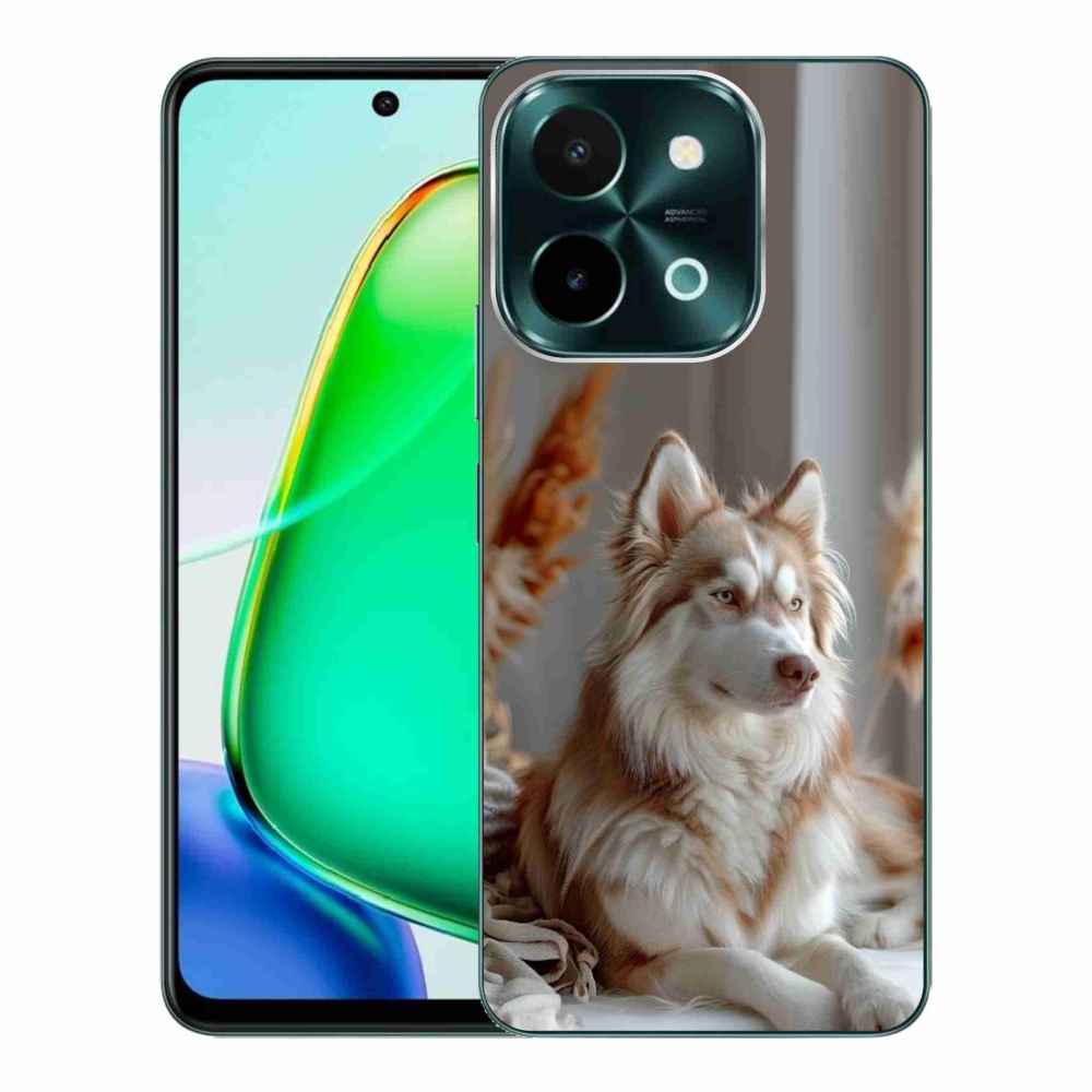Gélový kryt mmCase na Vivo Y28 - pokojný sibírsky husky