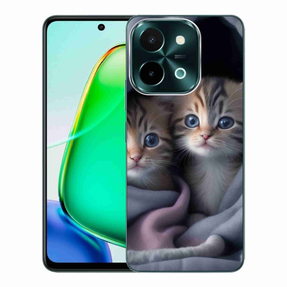 Gélový kryt mmCase na Vivo Y28 - mačacie duo 2