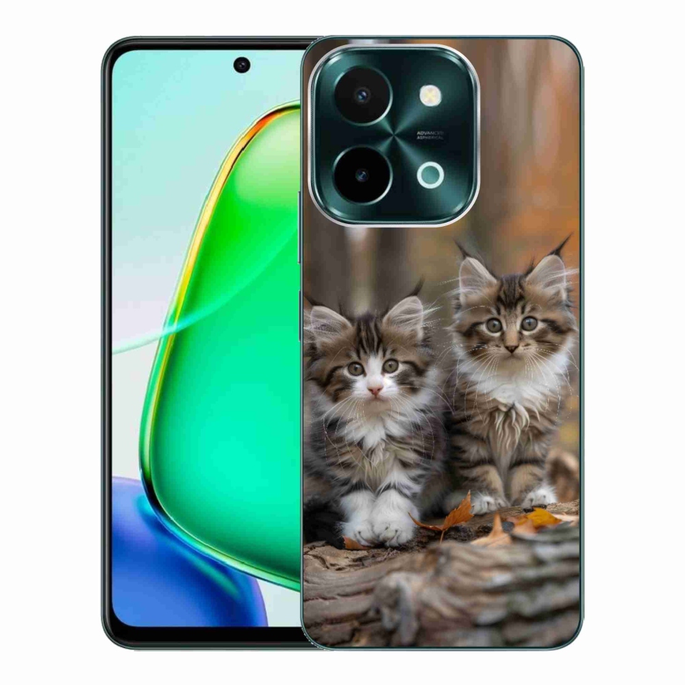 Gélový kryt mmCase na Vivo Y28 - mačacie duo 3