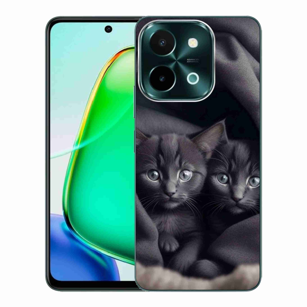 Gélový kryt mmCase na Vivo Y28 - mačacie duo