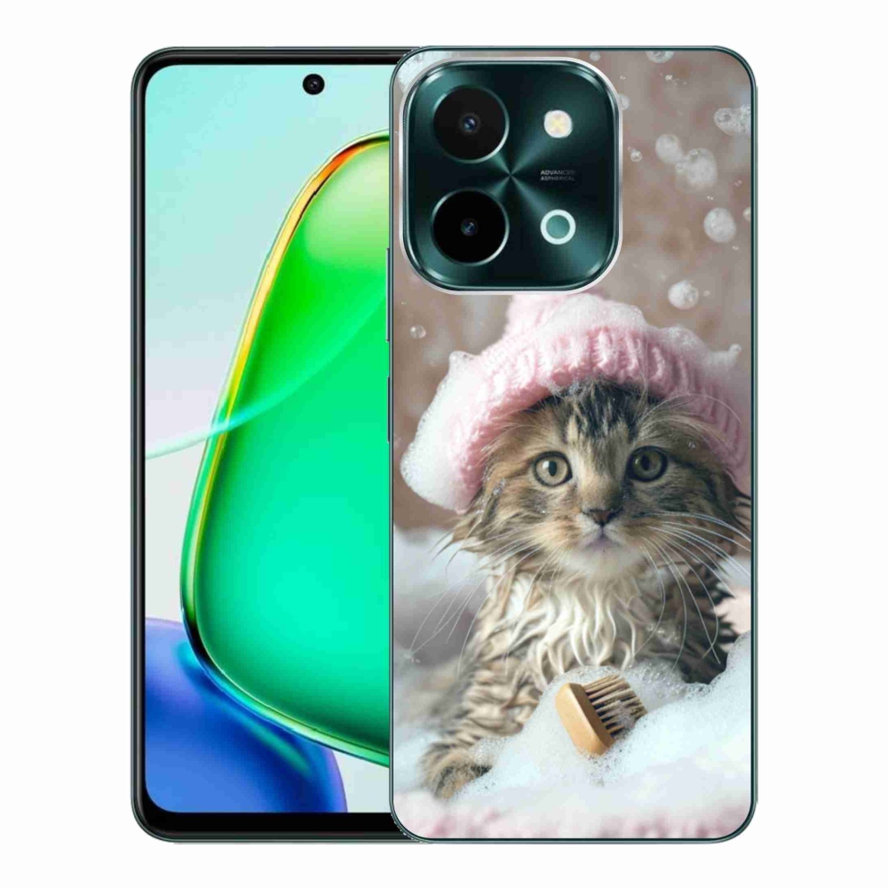 Gélový kryt mmCase na Vivo Y28 - mačiatko a kúpeľ