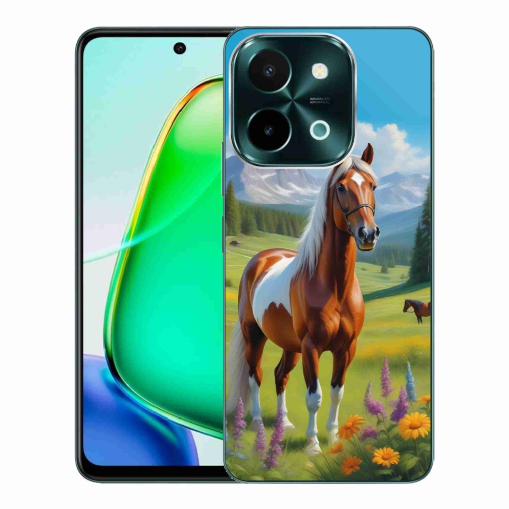 Gélový kryt mmCase na Vivo Y28 - kôň na lúke