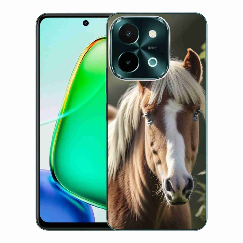 Gélový kryt mmCase na Vivo Y28 - kôň so svetlou hrivou