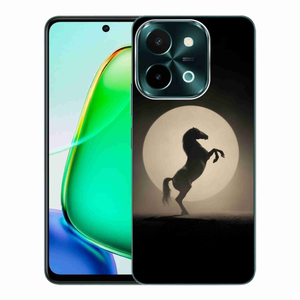 Gélový kryt mmCase na Vivo Y28 - kôň v siluete