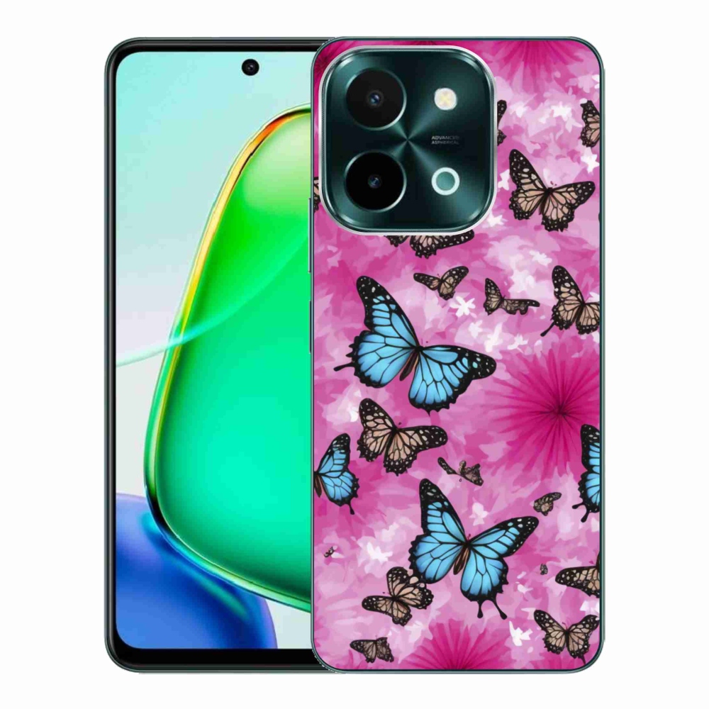 Gélový kryt mmCase na Vivo Y28 - motýlia záhrada