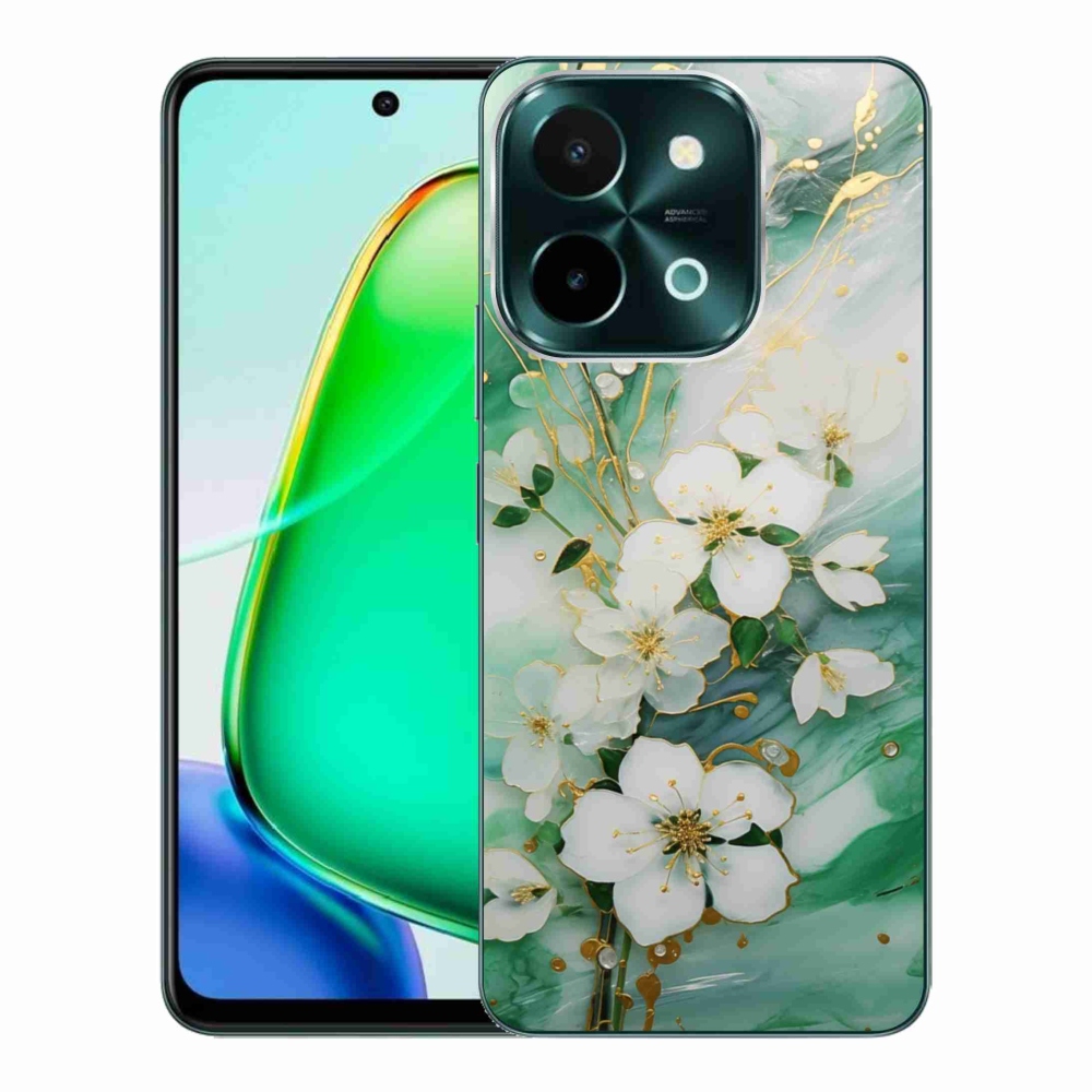 Gélový kryt mmCase na Vivo Y28 - nežné kvety
