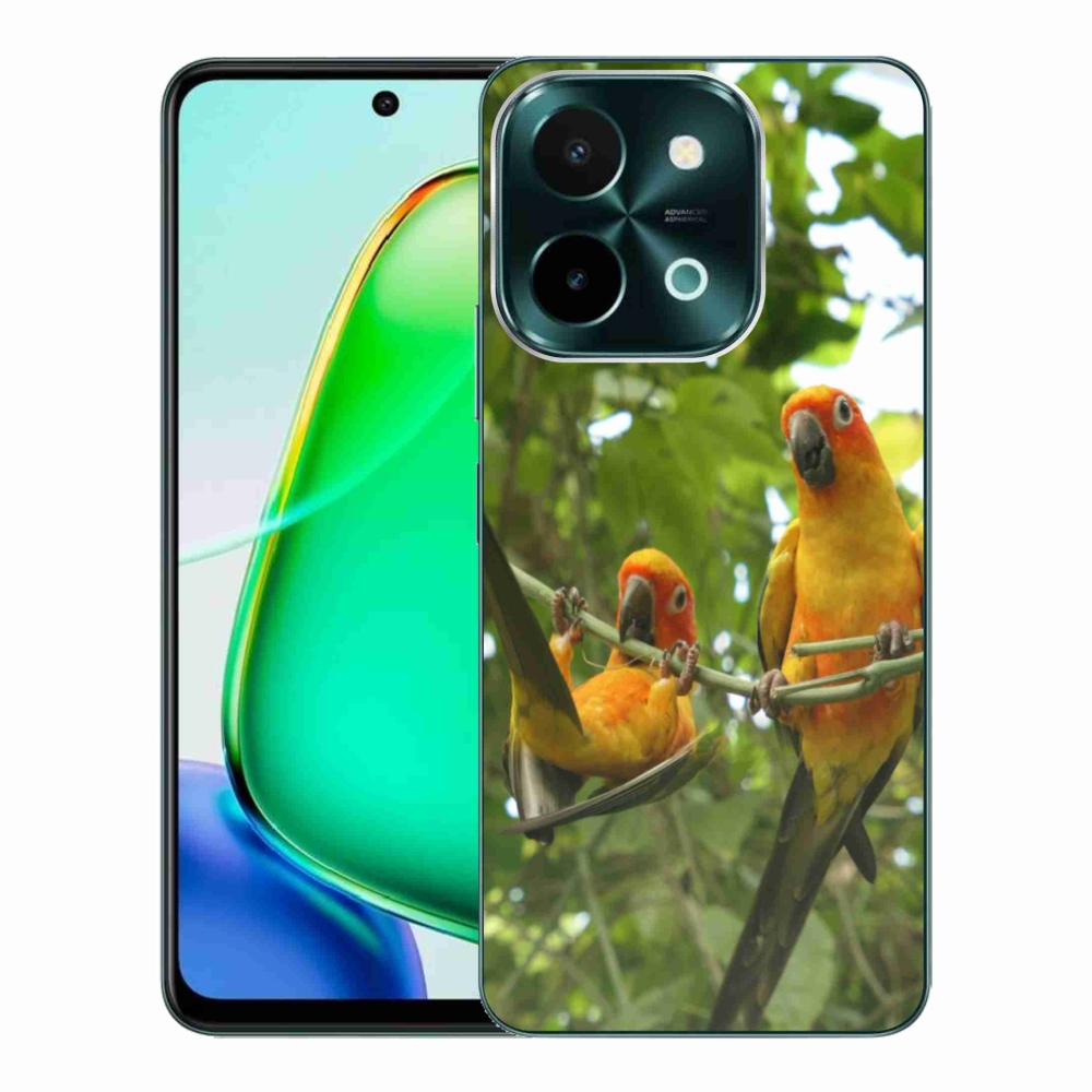Gélový kryt mmCase na Vivo Y28 - papagáje aratingy