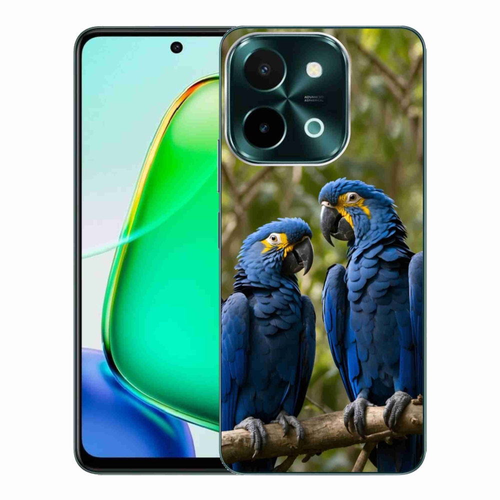 Gélový kryt mmCase na Vivo Y28 - papagájové duo