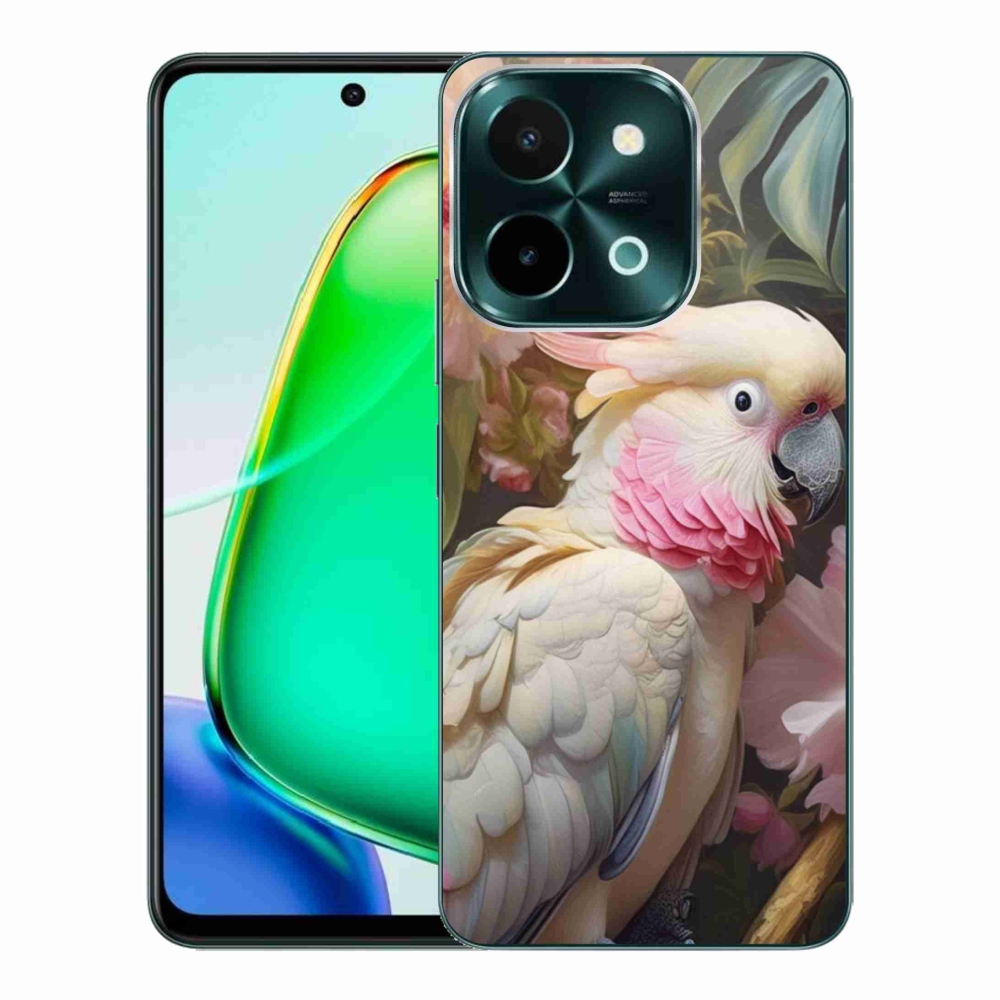 Gélový kryt mmCase na Vivo Y28 - papagáj kakadu ružový 2