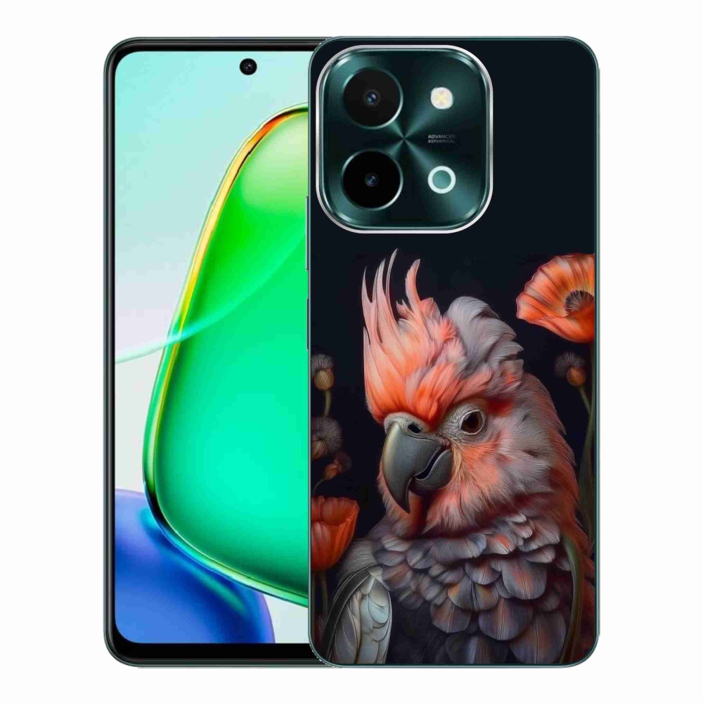 Gélový kryt mmCase na Vivo Y28 - papagáj kakadu vo farbách
