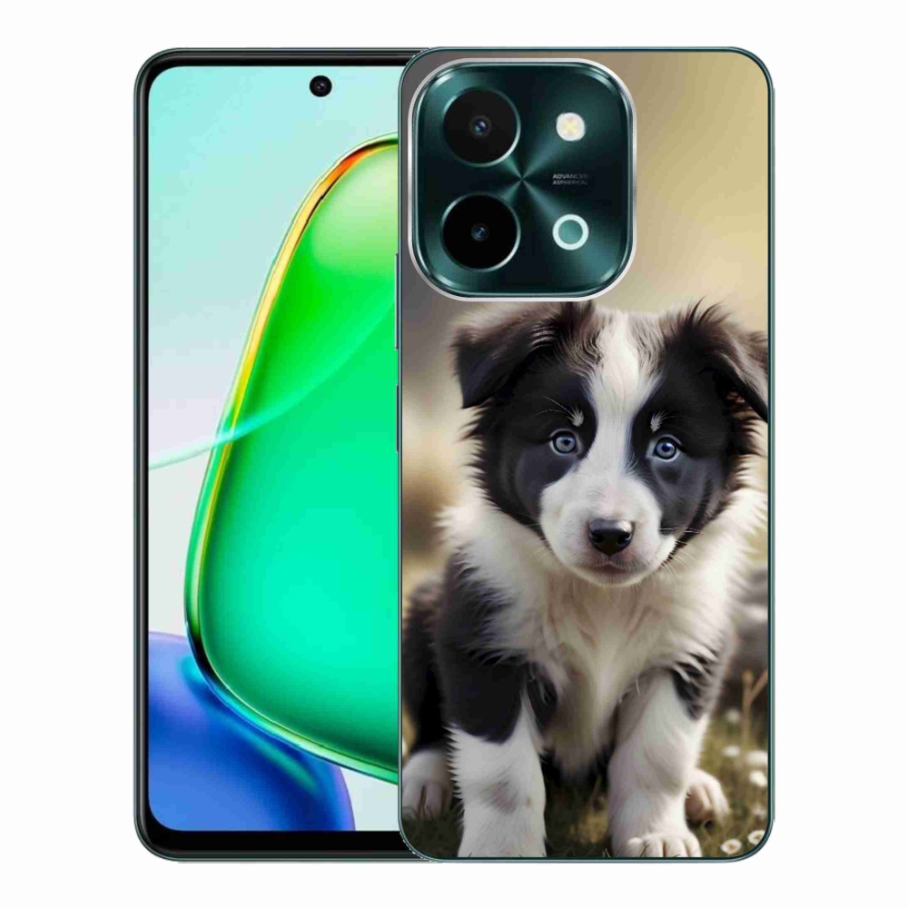 Gélový kryt mmCase na Vivo Y28 - roztomilá border kólia