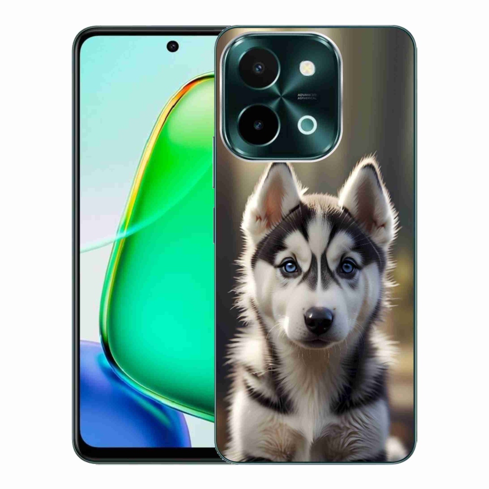 Gélový kryt mmCase na Vivo Y28 - roztomilý sibírsky husky