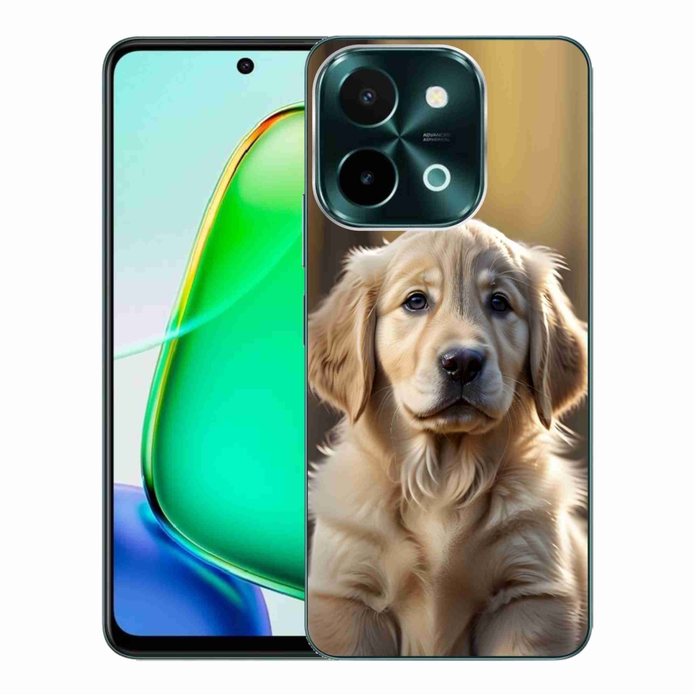 Gélový kryt mmCase na Vivo Y28 - roztomilý zlatý retriever