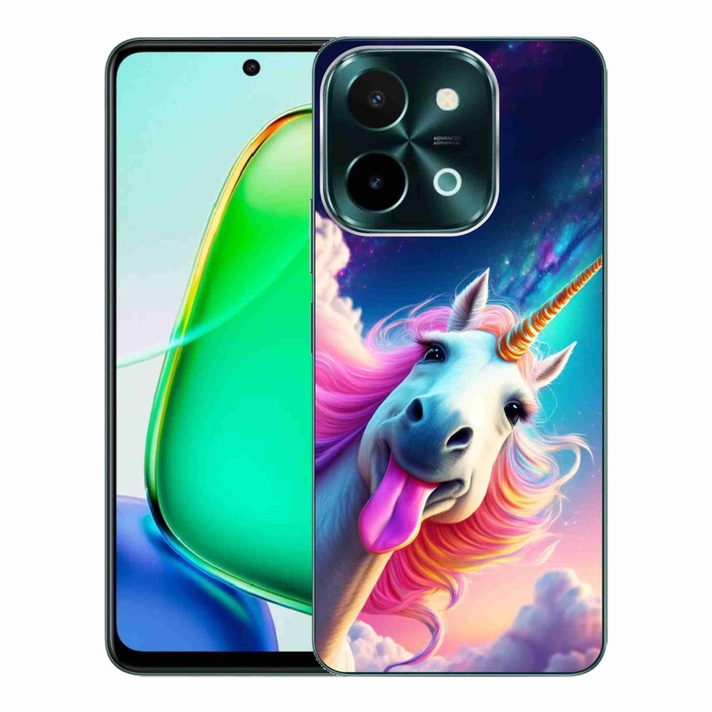 Gélový kryt mmCase na Vivo Y28 - šialený jednorožec