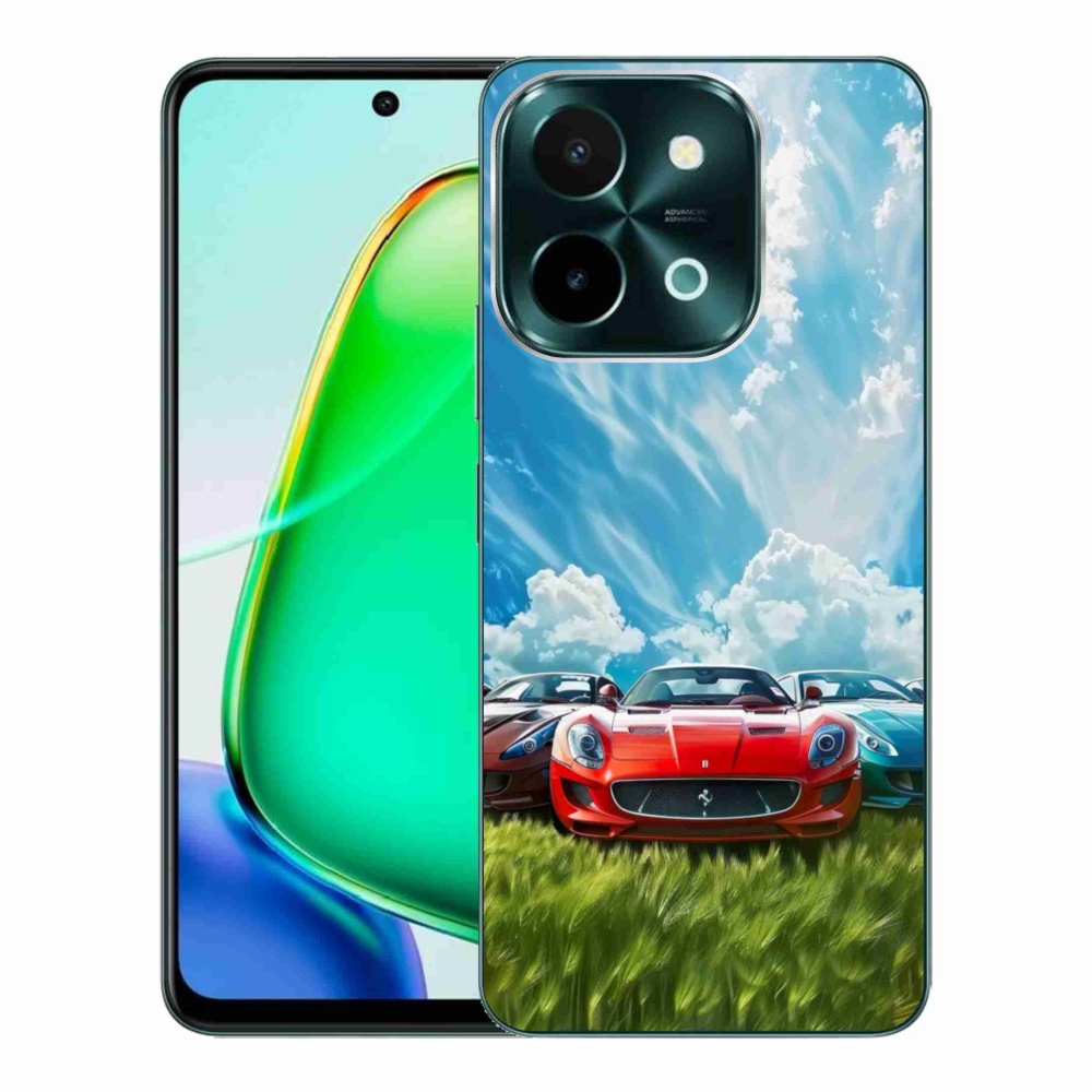 Gélový kryt mmCase na Vivo Y28 - športové vozidlá