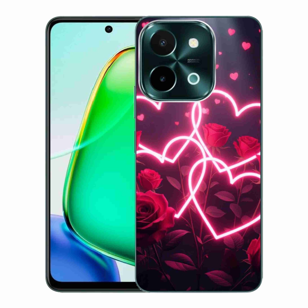 Gélový kryt mmCase na Vivo Y28 - srdce lásky