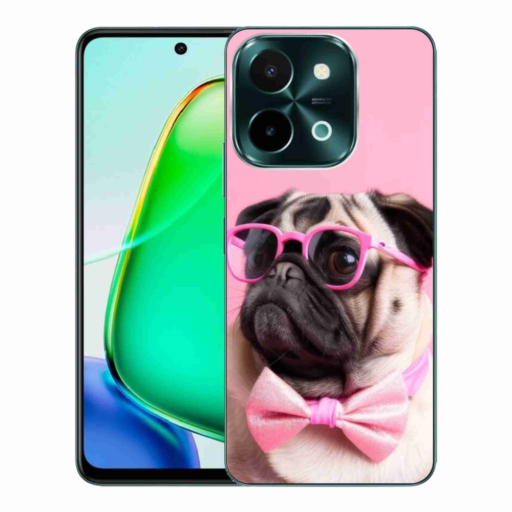 Gélový kryt mmCase na Vivo Y28 - štýlový mops
