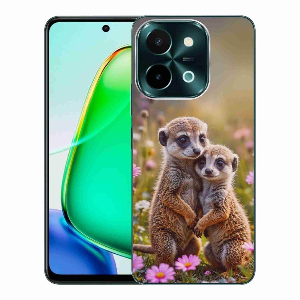 Gélový kryt mmCase na Vivo Y28 - surikatí duo