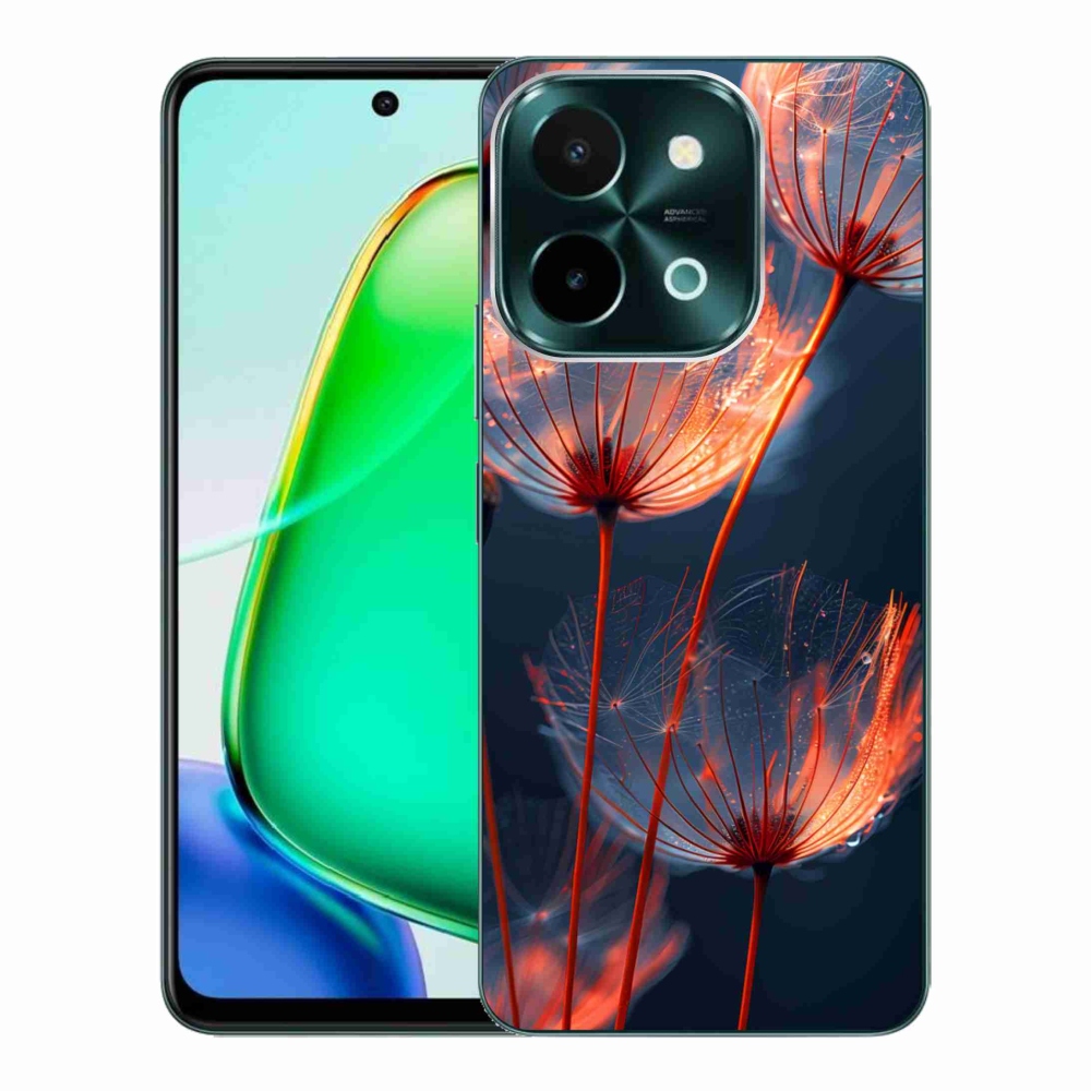 Gélový kryt mmCase na Vivo Y28 - svetielkujúce páperie