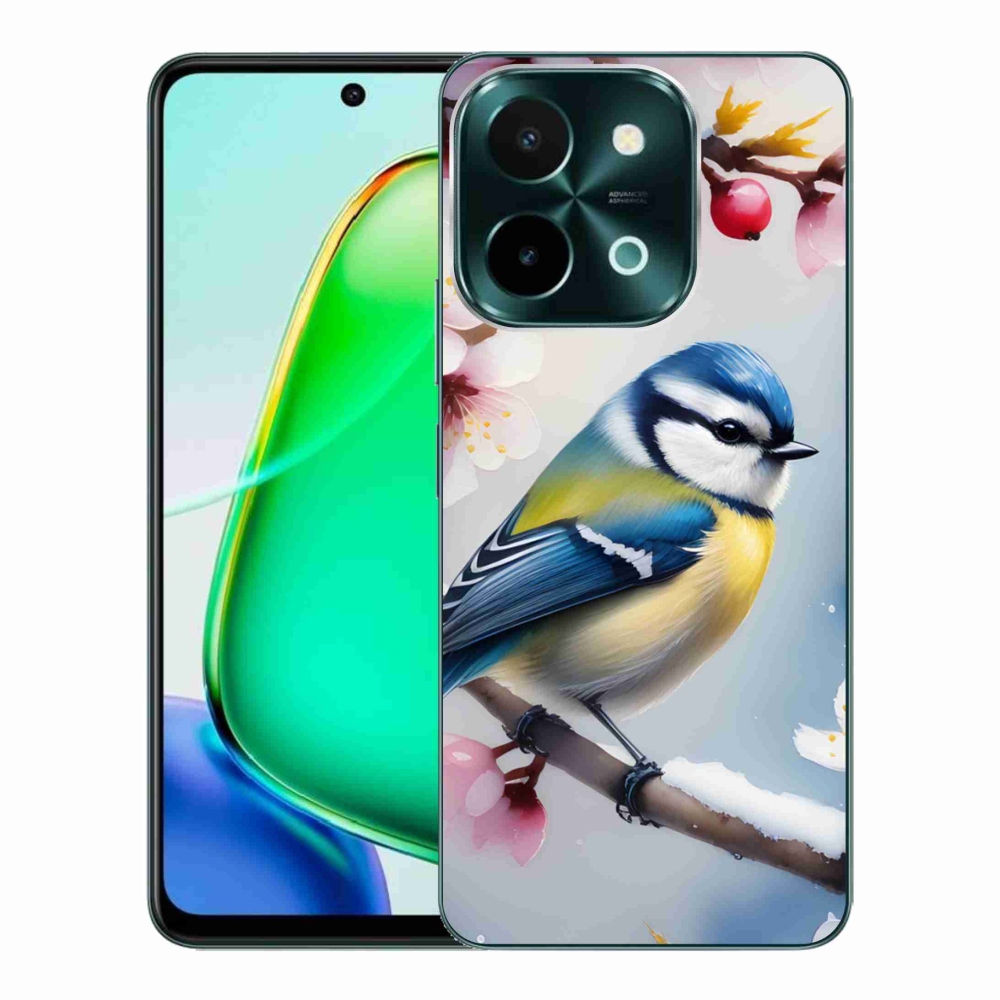 Gélový kryt mmCase na Vivo Y28 - sýkorka