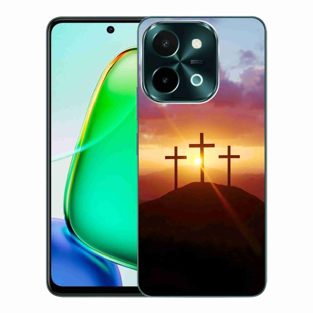 Gélový kryt mmCase na Vivo Y28 - tri kríža