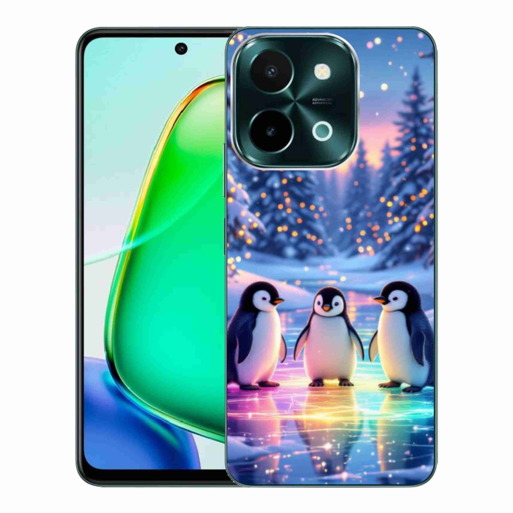 Gélový kryt mmCase na Vivo Y28 - tučniaky