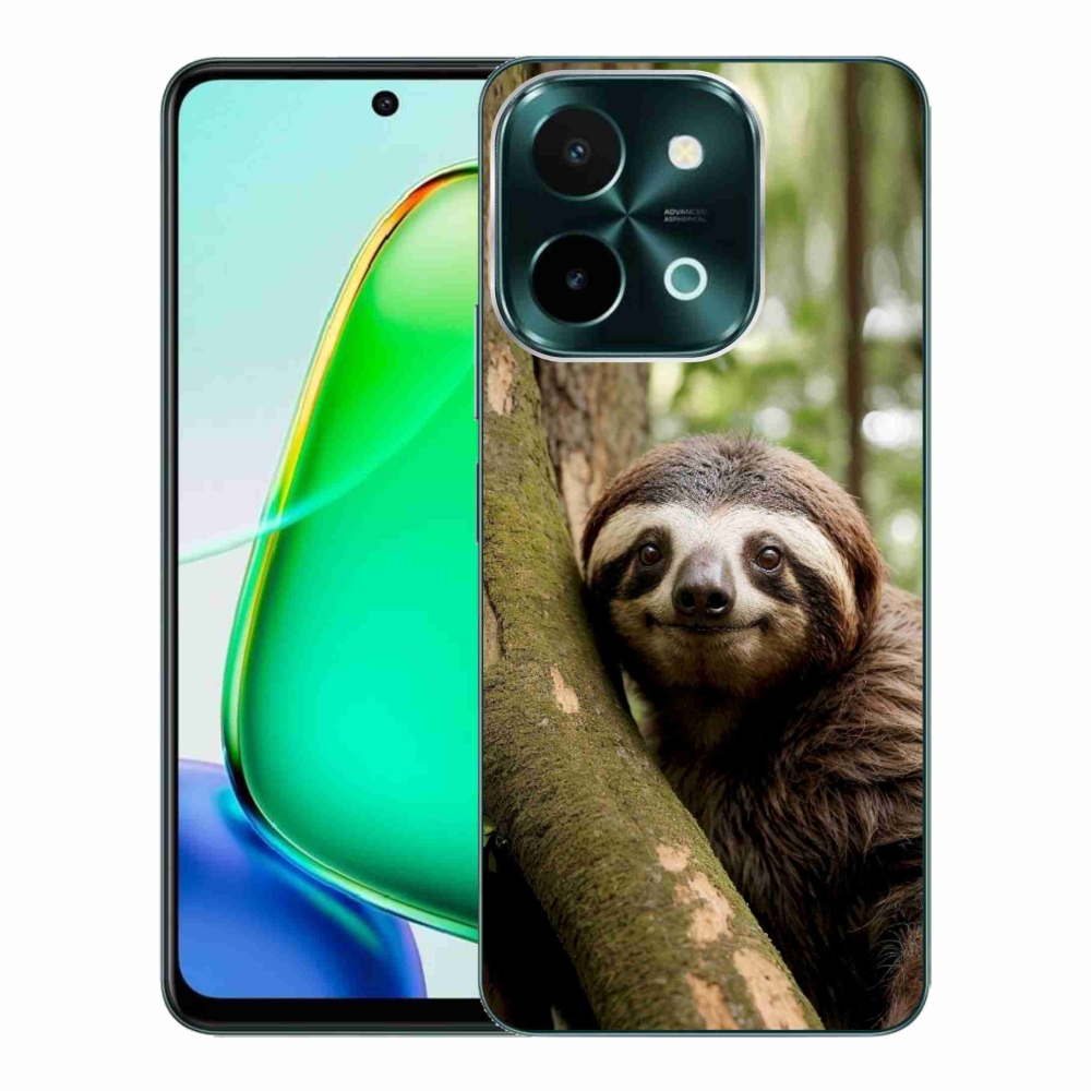 Gélový kryt mmCase na Vivo Y28 - usmievavý leňochod