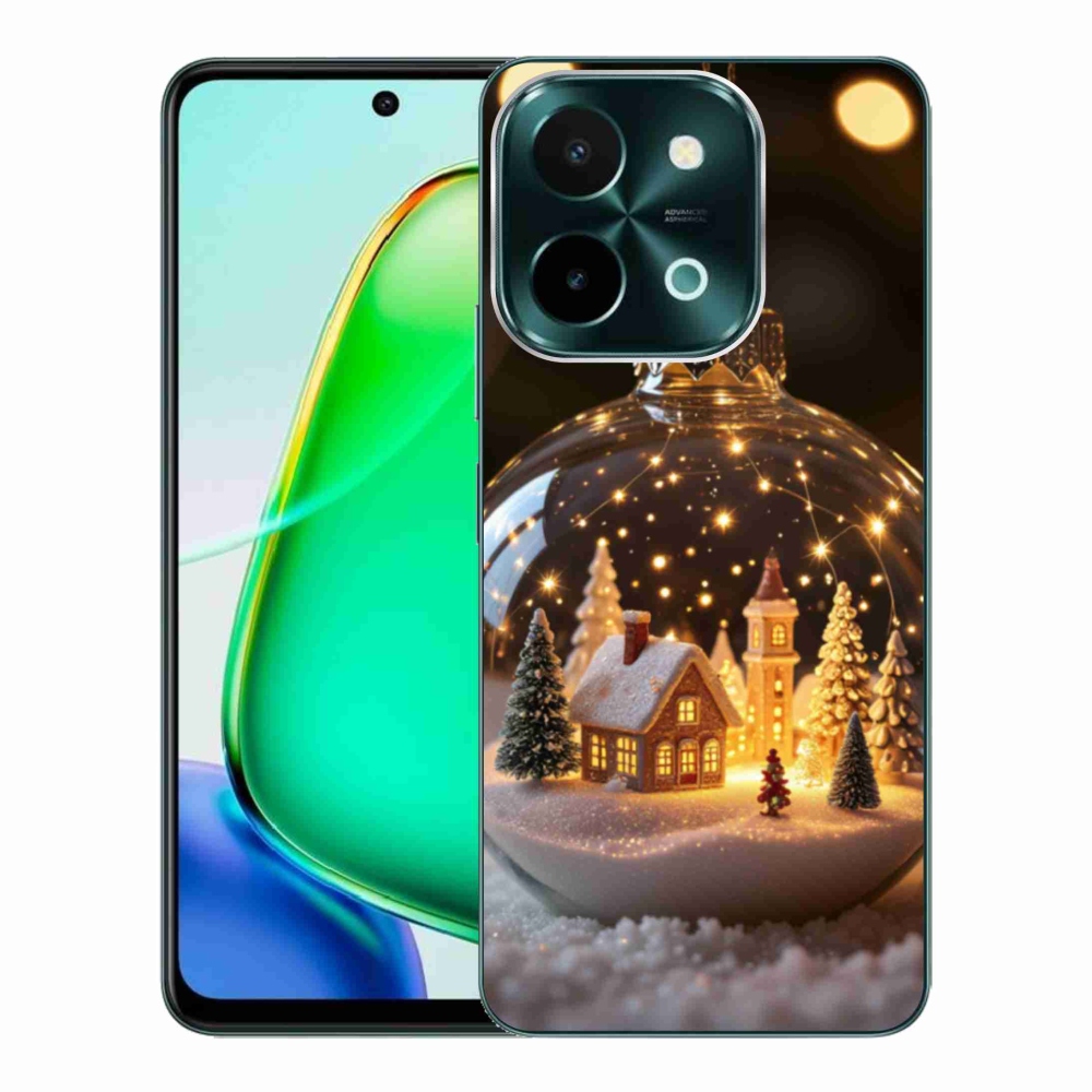 Gélový kryt mmCase na Vivo Y28 - vianočné gule 3