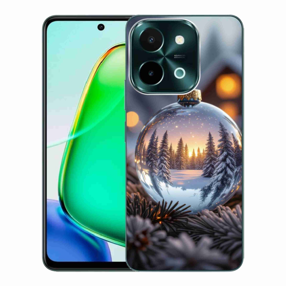 Gélový kryt mmCase na Vivo Y28 - vianočná ozdoba